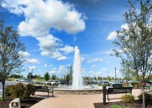 12494-Fountain-047e Custom Water Feature in Parking Lot