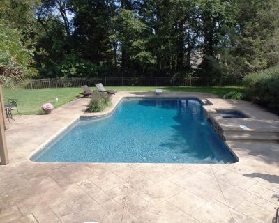 Odenthal After Image of renovated swimming pool with blue water
